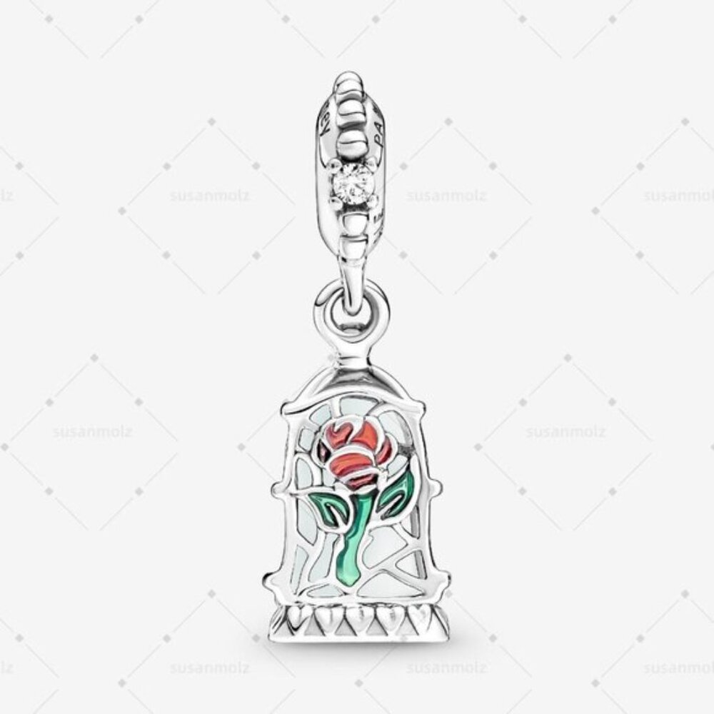 Pandora Disney Beauty And The Beast Enchanted Ros… - image 4